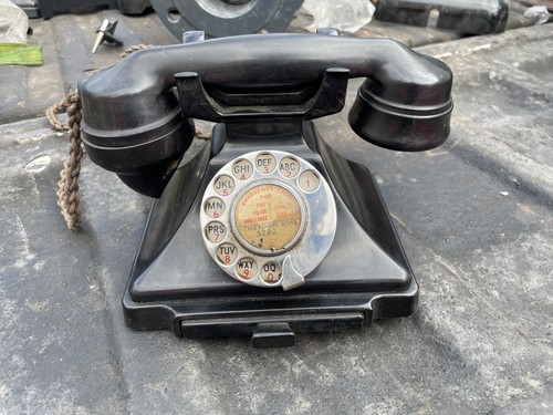 Antique gpo bakelite telephone - antique,